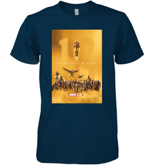 Marvel Studios 10 Years of Heroes Poster Men's Premium T-Shirt Men's Premium T-Shirt - skytshirtshop