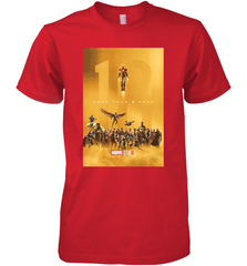 Marvel Studios 10 Years of Heroes Poster Men's Premium T-Shirt Men's Premium T-Shirt - skytshirtshop