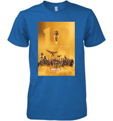 Marvel Studios 10 Years of Heroes Poster Men's Premium T-Shirt Men's Premium T-Shirt - skytshirtshop