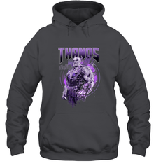 Marvel Infinity War Thanos Purple Distressed Hooded Sweatshirt Hooded Sweatshirt - skytshirtshop