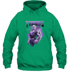 Marvel Infinity War Thanos Purple Distressed Hooded Sweatshirt Hooded Sweatshirt - skytshirtshop