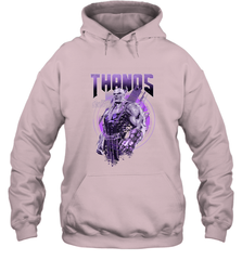Marvel Infinity War Thanos Purple Distressed Hooded Sweatshirt Hooded Sweatshirt - skytshirtshop