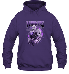 Marvel Infinity War Thanos Purple Distressed Hooded Sweatshirt Hooded Sweatshirt - skytshirtshop