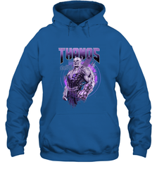 Marvel Infinity War Thanos Purple Distressed Hooded Sweatshirt Hooded Sweatshirt - skytshirtshop