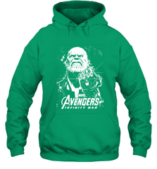 Marvel Infinity War Thanos Unicolor Stamp Hooded Sweatshirt Hooded Sweatshirt - skytshirtshop