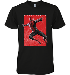 Marvel Spider Man Far From Home Web Swinging Poster Men's Premium T-Shirt Men's Premium T-Shirt - skytshirtshop