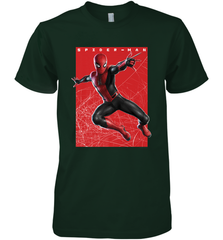 Marvel Spider Man Far From Home Web Swinging Poster Men's Premium T-Shirt Men's Premium T-Shirt - skytshirtshop