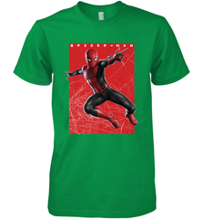 Marvel Spider Man Far From Home Web Swinging Poster Men's Premium T-Shirt Men's Premium T-Shirt - skytshirtshop
