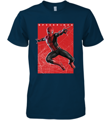 Marvel Spider Man Far From Home Web Swinging Poster Men's Premium T-Shirt Men's Premium T-Shirt - skytshirtshop