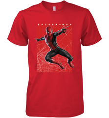Marvel Spider Man Far From Home Web Swinging Poster Men's Premium T-Shirt Men's Premium T-Shirt - skytshirtshop