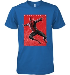 Marvel Spider Man Far From Home Web Swinging Poster Men's Premium T-Shirt Men's Premium T-Shirt - skytshirtshop