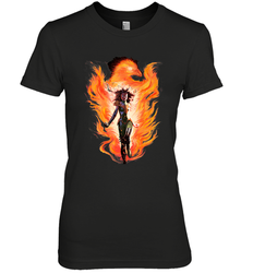 Marvel X Men Rise Of The Dark Phoenix Flames Women's Premium T-Shirt
