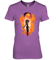 Marvel X Men Rise Of The Dark Phoenix Flames Women's Premium T-Shirt Women's Premium T-Shirt - skytshirtshop