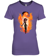 Marvel X Men Rise Of The Dark Phoenix Flames Women's Premium T-Shirt Women's Premium T-Shirt - skytshirtshop