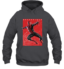 Marvel Spider Man Far From Home Web Swinging Poster Hooded Sweatshirt Hooded Sweatshirt - skytshirtshop