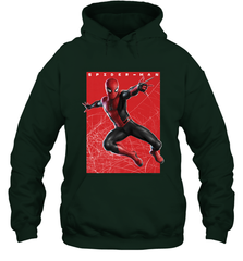 Marvel Spider Man Far From Home Web Swinging Poster Hooded Sweatshirt Hooded Sweatshirt - skytshirtshop