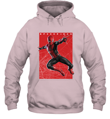 Marvel Spider Man Far From Home Web Swinging Poster Hooded Sweatshirt Hooded Sweatshirt - skytshirtshop