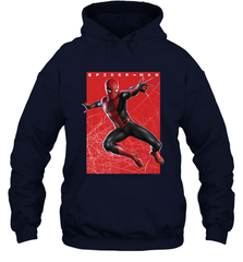 Marvel Spider Man Far From Home Web Swinging Poster Hooded Sweatshirt Hooded Sweatshirt - skytshirtshop