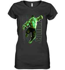 Marvel Infinity War Incredible Hulk Smash Women's V-Neck T-Shirt Women's V-Neck T-Shirt - skytshirtshop