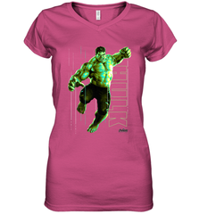 Marvel Infinity War Incredible Hulk Smash Women's V-Neck T-Shirt Women's V-Neck T-Shirt - skytshirtshop