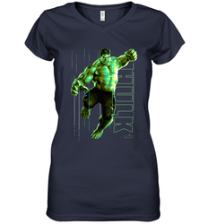 Marvel Infinity War Incredible Hulk Smash Women's V-Neck T-Shirt