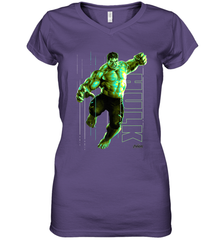 Marvel Infinity War Incredible Hulk Smash Women's V-Neck T-Shirt Women's V-Neck T-Shirt - skytshirtshop