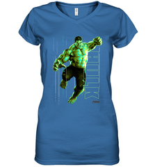 Marvel Infinity War Incredible Hulk Smash Women's V-Neck T-Shirt Women's V-Neck T-Shirt - skytshirtshop