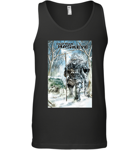 Marvel Old Man Hawkeye Comic Cover Men's Tank Top Men's Tank Top / Black / XS Men's Tank Top - skytshirtshop