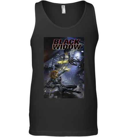 Marvel Comixology Black Widow Madame Of Masque Comic Cover Men's Tank Top Men's Tank Top / Black / XS Men's Tank Top - skytshirtshop