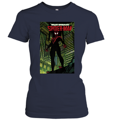 Marvel Miles Morales_ Spider Man Comic Cover Women's T-Shirt