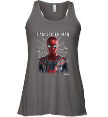 Marvel Infinity War I Am Spider Man Web Graphic Women's Racerback Tank Women's Racerback Tank - skytshirtshop