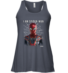 Marvel Infinity War I Am Spider Man Web Graphic Women's Racerback Tank Women's Racerback Tank - skytshirtshop