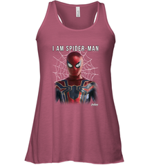 Marvel Infinity War I Am Spider Man Web Graphic Women's Racerback Tank Women's Racerback Tank - skytshirtshop