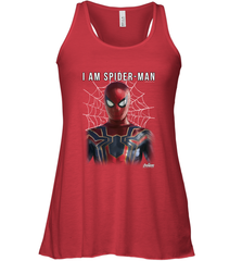 Marvel Infinity War I Am Spider Man Web Graphic Women's Racerback Tank Women's Racerback Tank - skytshirtshop