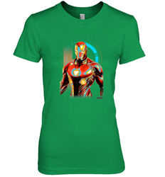 Marvel Infinity War Iron Man Digital Pose Women's Premium T-Shirt