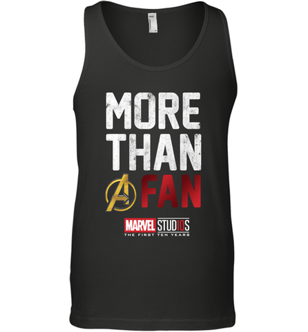 Marvel Studios Ten Years More Than A Fan Men's Tank Top Men's Tank Top / Black / XS Men's Tank Top - skytshirtshop