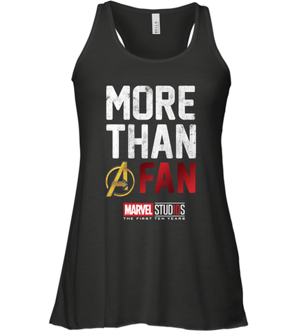 Marvel Studios Ten Years More Than A Fan Women's Racerback Tank Women's Racerback Tank / Black / XS Women's Racerback Tank - skytshirtshop