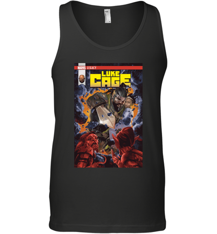 Marvel Luke Cage Power Man In Shining Armor Men's Tank Top Men's Tank Top / Black / XS Men's Tank Top - skytshirtshop