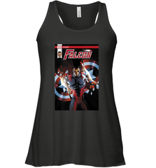 Marvel Falcon Take Flight Comic Cover Premium T Shirt Women's Racerback Tank Women's Racerback Tank - skytshirtshop