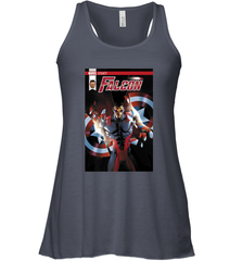 Marvel Falcon Take Flight Comic Cover Premium T Shirt Women's Racerback Tank Women's Racerback Tank - skytshirtshop