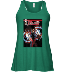 Marvel Falcon Take Flight Comic Cover Premium T Shirt Women's Racerback Tank Women's Racerback Tank - skytshirtshop