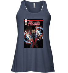 Marvel Falcon Take Flight Comic Cover Premium T Shirt Women's Racerback Tank Women's Racerback Tank - skytshirtshop