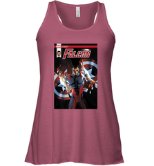 Marvel Falcon Take Flight Comic Cover Premium T Shirt Women's Racerback Tank Women's Racerback Tank - skytshirtshop