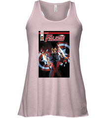 Marvel Falcon Take Flight Comic Cover Premium T Shirt Women's Racerback Tank Women's Racerback Tank - skytshirtshop