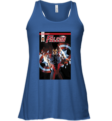 Marvel Falcon Take Flight Comic Cover Premium T Shirt Women's Racerback Tank Women's Racerback Tank - skytshirtshop
