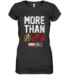 Marvel Studios Ten Years More Than A Fan Women's V-Neck T-Shirt