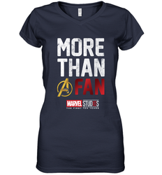Marvel Studios Ten Years More Than A Fan Women's V-Neck T-Shirt