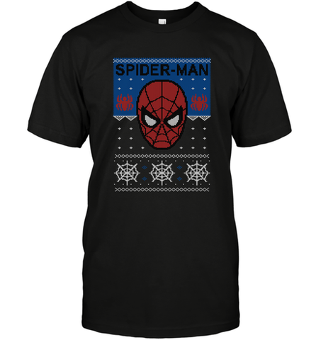 Marvel Spider Man Mask Christmas Sweater Men's T-Shirt Men's T-Shirt / Black / S Men's T-Shirt - skytshirtshop