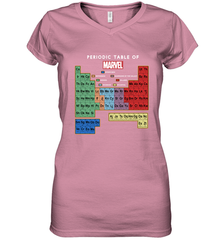Marvel Ultimate Periodic Table Of Elements Women's V-Neck T-Shirt Women's V-Neck T-Shirt - skytshirtshop