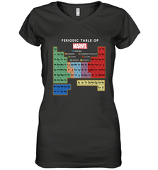 Marvel Ultimate Periodic Table Of Elements Women's V-Neck T-Shirt Women's V-Neck T-Shirt - skytshirtshop